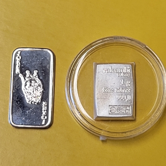 2g Silver Bundle [1g Joker Bar] + [1g Valcambi Bar] .999 Fine Silver Investment - Picture 3 of 3